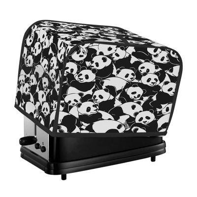 4-Slice Toaster Cover, Black and White Panda