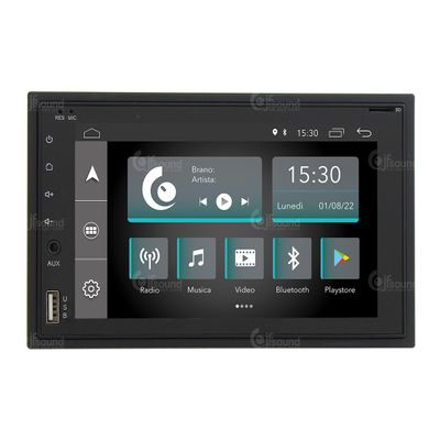 JF Sound JF-227-X7C Universal 2-DIN Android Car Stereo - CarPlay & Android Auto, GPS, 2GB RAM, 32GB ROM, DAB+, 6.2" HD, Made in Italy