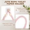 sourcing map Wall-Mounted Toilet Paper Holder, Pink view 3