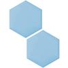Wzmazingly 3D Padded Hexagon Wall Panels, 2/3/4-Pack, Self-Adhesive Headboard Cushions, Light Blue, 20 x 23 cm view 1