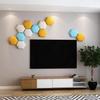 Wzmazingly 3D Padded Hexagon Wall Panels, 2/3/4-Pack, Self-Adhesive Headboard Cushions, Light Blue, 20 x 23 cm view 2