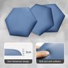Wzmazingly 3D Padded Hexagon Wall Panels, 2/3/4-Pack, Self-Adhesive Headboard Cushions, Light Blue, 20 x 23 cm view 4