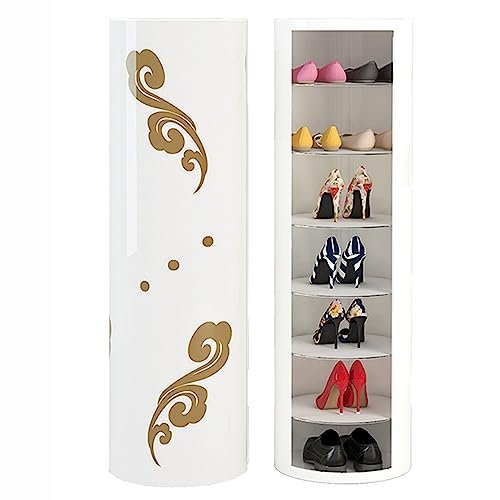 WXQZHF 360° Rotating 7-Tier Shoe Rack, 105 cm