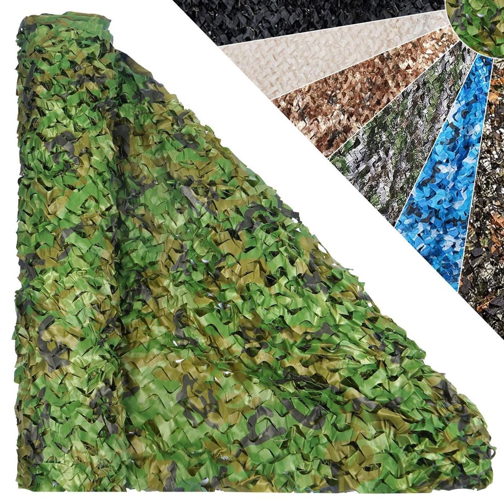 210D Oxford Fabric Camouflage Net for Hunting, Military Camouflage, Privacy and Outdoor Use