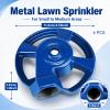 Domensi Durable Cast-Iron Lawn Sprinklers for Yards, 4-Pack view 4
