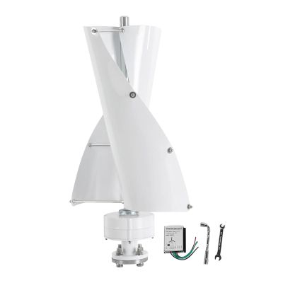 Fockety 600W Vertical Wind Turbine, Permanent-Magnet Generator, Aluminum-Alloy Blades, 12V
