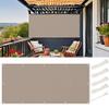 Rectangular Waterproof Sun Shade Sail 4.5 x 7 m with Eyelets and Ropes, Brown view 1