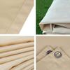 Rectangular Waterproof Sun Shade Sail 4.5 x 7 m with Eyelets and Ropes, Brown view 4