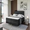 ALTDECOR CATOR-FZ Box Spring Bed with H3 Mattress, 180 x 200 cm, Black view 4