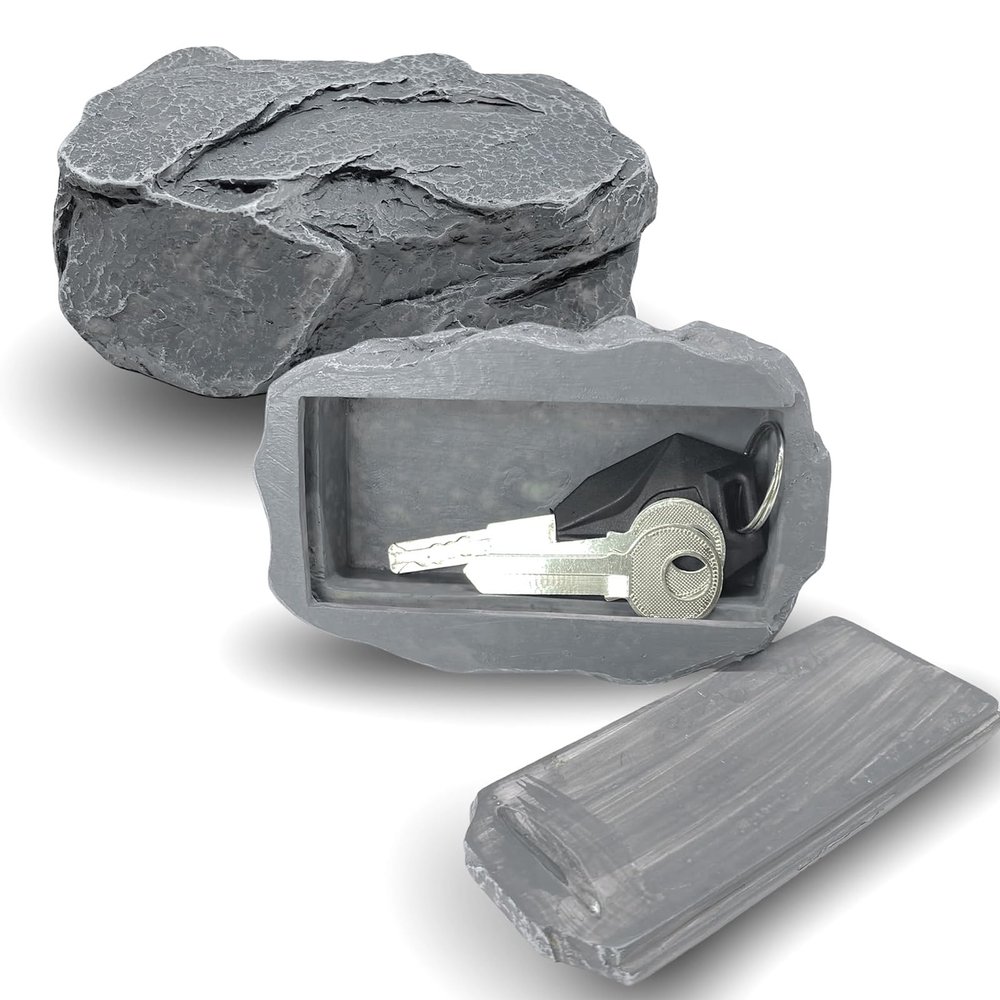 Fake Rock Key Hider for Outdoor Spare Key Storage