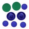 EXAOMBLE Air Hockey Paddles, ABS Plastic, Ergonomic Design, Replacement Set for Air Hockey Table, Blue view 1