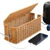 Cable Management Box, Charging Station Basket, Desk Wire Organizer view 1