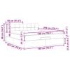 vidaXL Storage Bed with Mattress & LEDs, Black Velvet, 71 x 79 in view 3