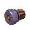 Naojino Compatible with Fat Bob FXDF FXFB FXFBS Cruiser Models 1999–2021, Purple Titanium Alloy Magnetic Drain Plug view 1