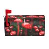 Magnetic Mailbox Cover with Red Mushrooms view 1