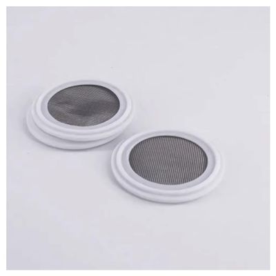 304 Stainless Steel PTFE Tri-Clamp Sanitary Filter Screen, 10–500 Mesh, 1.5–4 in