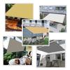 Waterproof Rectangular Shade Sail 220 x 440 cm, Light Gray view 2