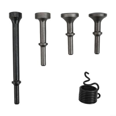 HOHOVYVY 5-Piece Air Hammer Bit Set with Spring, Alloy Steel