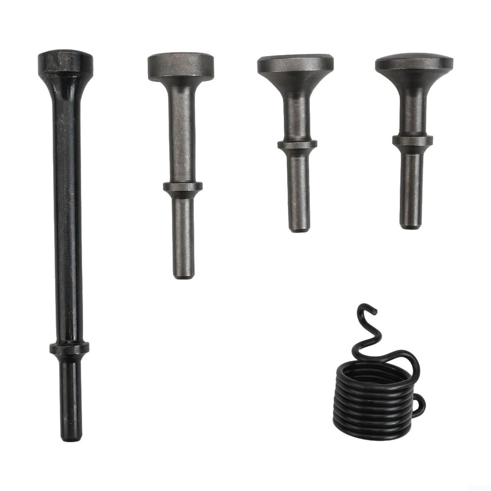 HOHOVYVY 5-Piece Air Hammer Bit Set with Spring, Alloy Steel