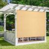 Rectangular Shade Sail with Eyelets, 230 x 400 cm, HDPE, Air- and Water-Permeable, Cream view 3