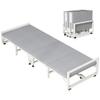 WXQZHF Portable Folding Bed for Adults with Mattress, Metal Frame, 190 x 60 x 23 cm view 1