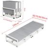 WXQZHF Portable Folding Bed for Adults with Mattress, Metal Frame, 190 x 60 x 23 cm view 3