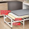 WXQZHF Portable Folding Bed for Adults with Mattress, Metal Frame, 190 x 60 x 23 cm view 4