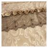 GMVZGQW 3-Piece Luxury Lace Bed Skirt Set, Camel, 150 x 200 cm view 4