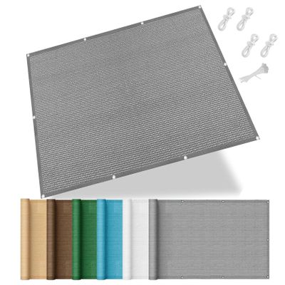 Sun Shade Sail 280 x 280 cm, HDPE, Air- and Water-Permeable, Gray
