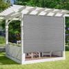 Sun Shade Sail 280 x 280 cm, HDPE, Air- and Water-Permeable, Gray view 3