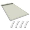 Custom-Size Sun Shade Sail 250 x 400 cm, Waterproof, 98% UV Protection, Cream view 1