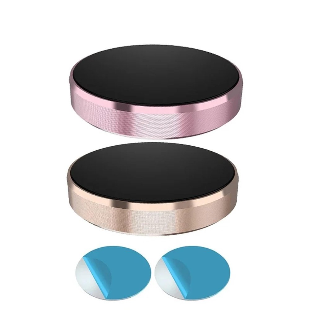 LCQSYE Magnetic Car Phone Holder, Universal Dashboard Mount (Rose Gold and Gold)