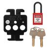 MCB Steel Switch Lock with Nylon Padlock view 1