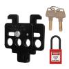 MCB Steel Switch Lock with Nylon Padlock view 2