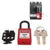 MCB Steel Switch Lock with Nylon Padlock view 3