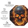Shattering of Skull Leather Coasters, Set of 6 view 3