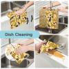 Terry Dish Towels with Animal Cheetah Heart Design, 27.9 x 27.9 cm, 6-Pack view 2