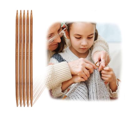 Altaroo 5-Piece 6 mm Bamboo Double-Pointed Knitting Needles, 20 cm