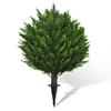 45 cm Artificial Cypress Topiary Ball Tree with Ground Stake, Faux Boxwood Ball for Outdoor Front Porch and Garden view 1