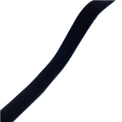 HKSDKABOP Retro Single-Wave Velvet Ribbon, 38 mm x 2 Yards, for Party Gift Boxes, Navy Blue, 6 mm x 5 Yards