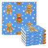 Amooorous Microfiber Dish Towels, Cute Brown Teddy Bear, 6-Pack, 11 x 11 in view 1