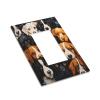 Mexpekil Dog Pattern Light Switch Cover, Single-Gang Rocker Wall Plate view 3