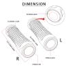 BXNLY Motorcycle Handlebar Grips, CNC Aluminum, for CFMOTO 400NK/650NK, Black view 4