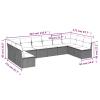 IKAYAA 10-Piece Black Rattan Patio Conversation Set with Storage view 3
