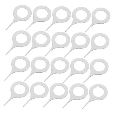100-Pack Stainless Steel SIM Eject Tools, Silver, for Mobile Phones