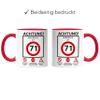 Kiddle-Design Personalized 71st Birthday Mug, Speed Limit 71 Sign, Red view 4
