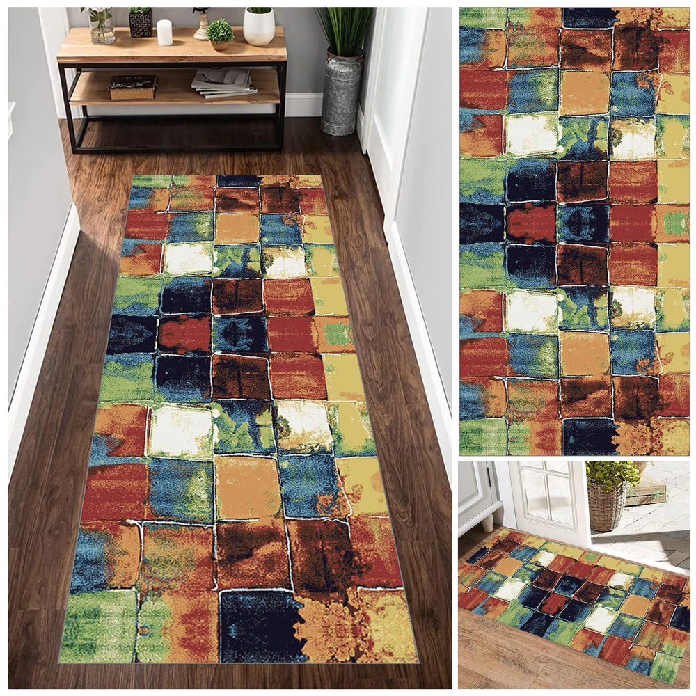 Modern Washable Runner Rug, 70 x 120 cm