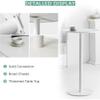 Round White Cocktail Bar Table with Metal Base view 4