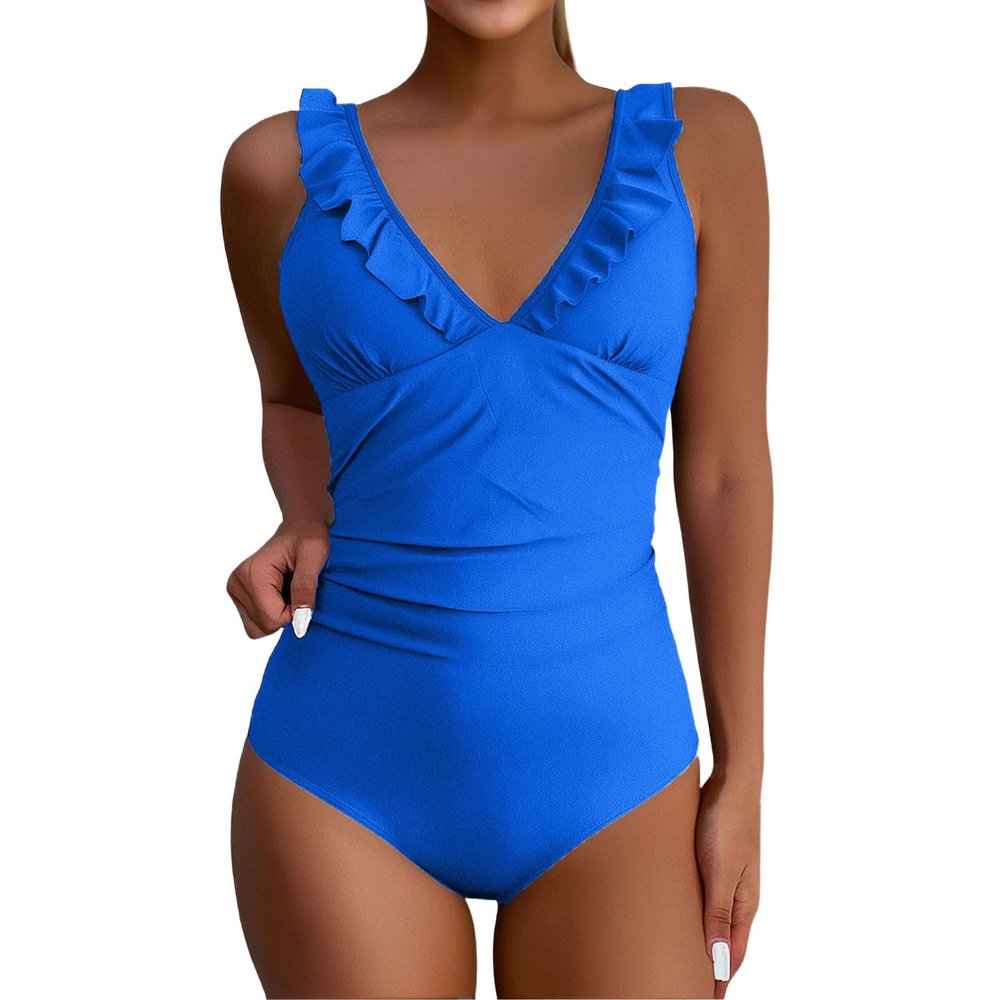 Women's One-Piece Swimsuit with Tummy Control and Push-Up Styling