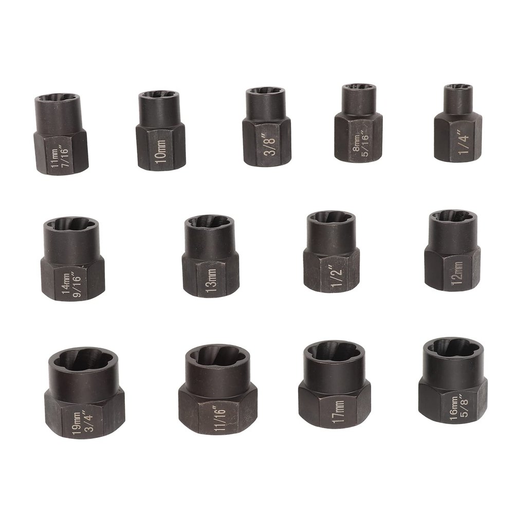 RPJFCPCS 13-Piece Stud Extractor Set, Molybdenum Steel